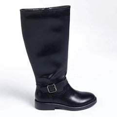 Madison Ona Buckle Rider Boot - Black