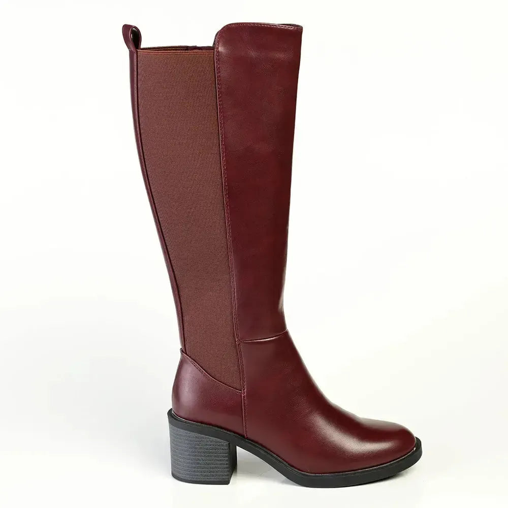 Madison Onley Long Boot - Wine