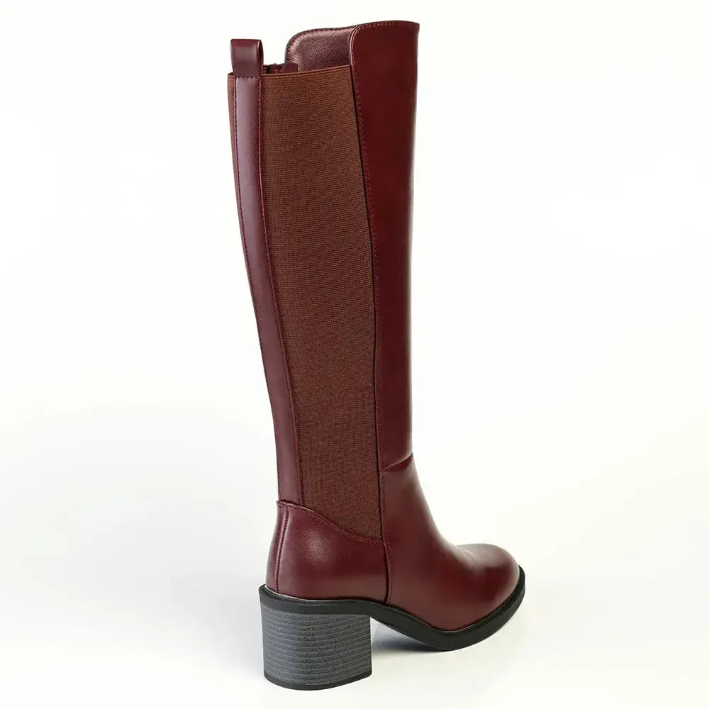 Madison Onley Long Boot - Wine