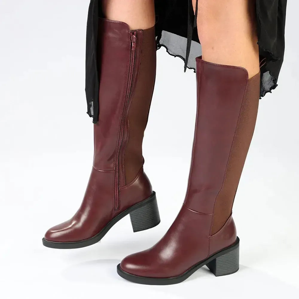 Madison Onley Long Boot - Wine