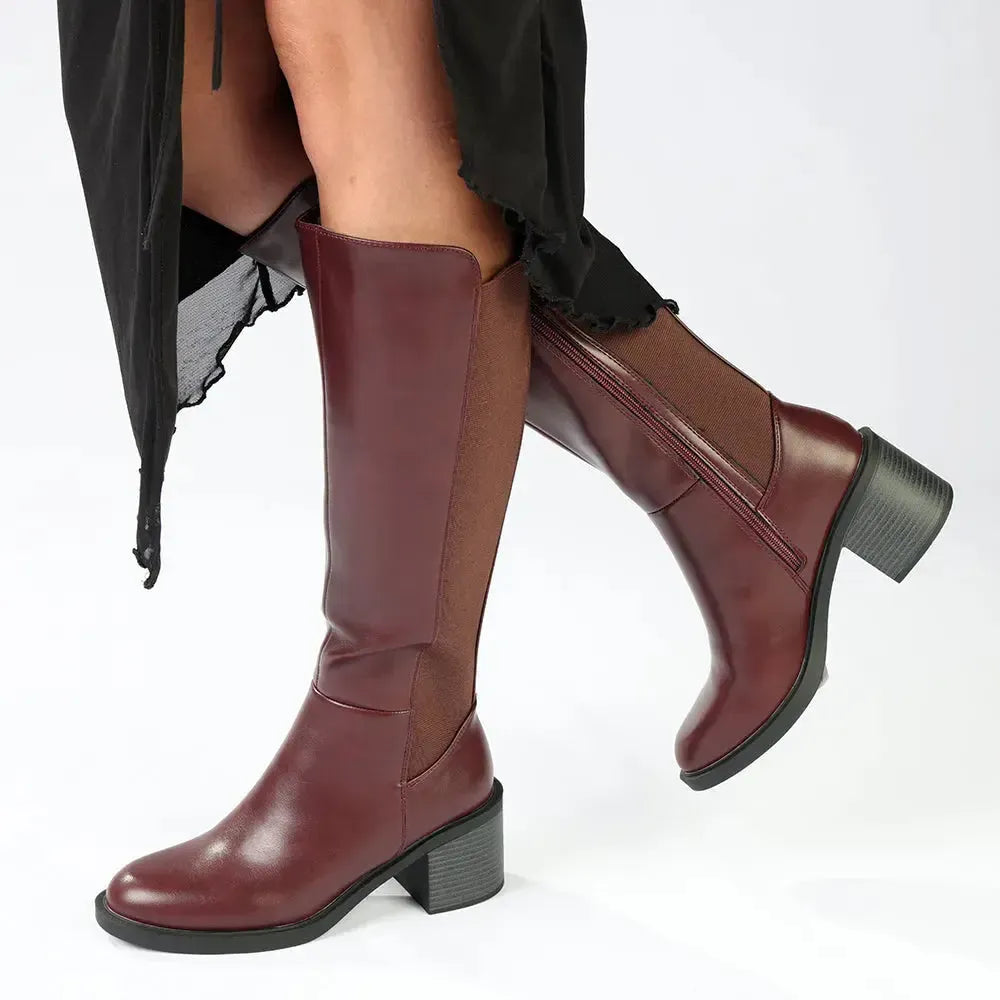 Madison Onley Long Boot - Wine