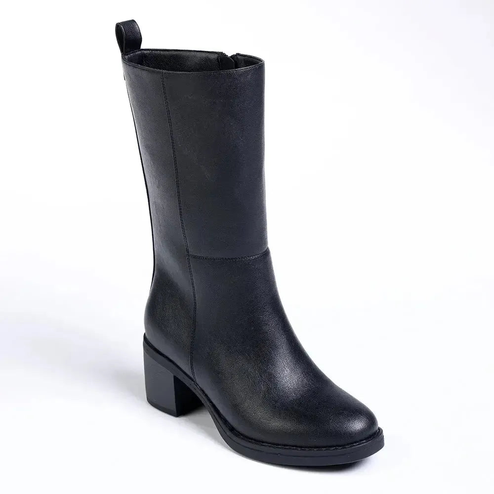 Madison Opal Mid Calf Boot - Black – Madison Heart of New York