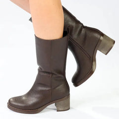 Madison Opal Mid Calf Boot - Brown