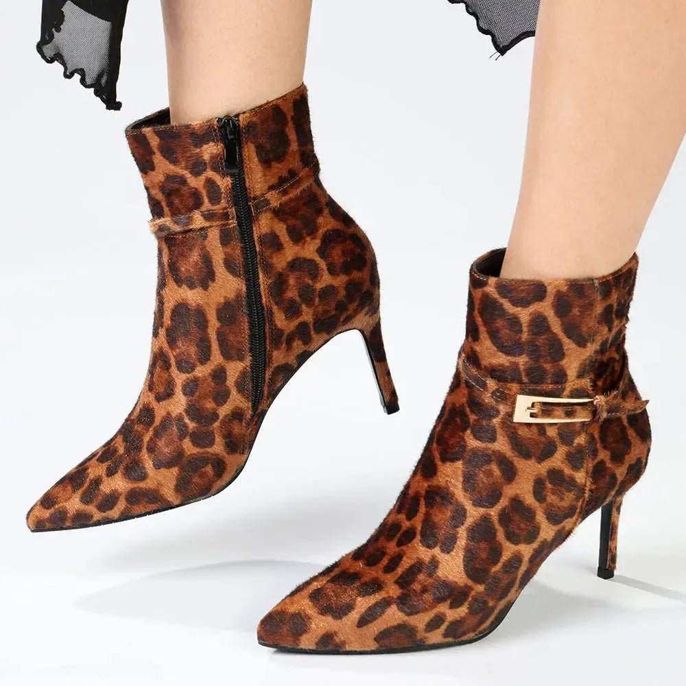 Madison Orcid Stiletto Boot - Leopard