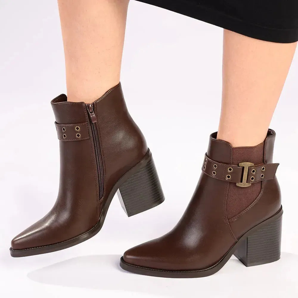 Madison Orenthia Ankle Boot - Chocolate