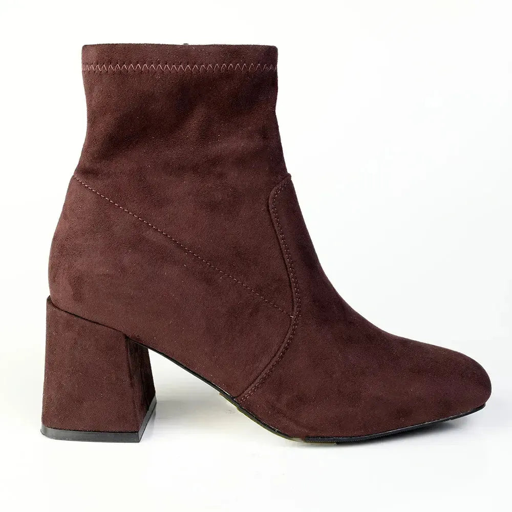 Madison Owen Basic Ankle Boot - Chocolate