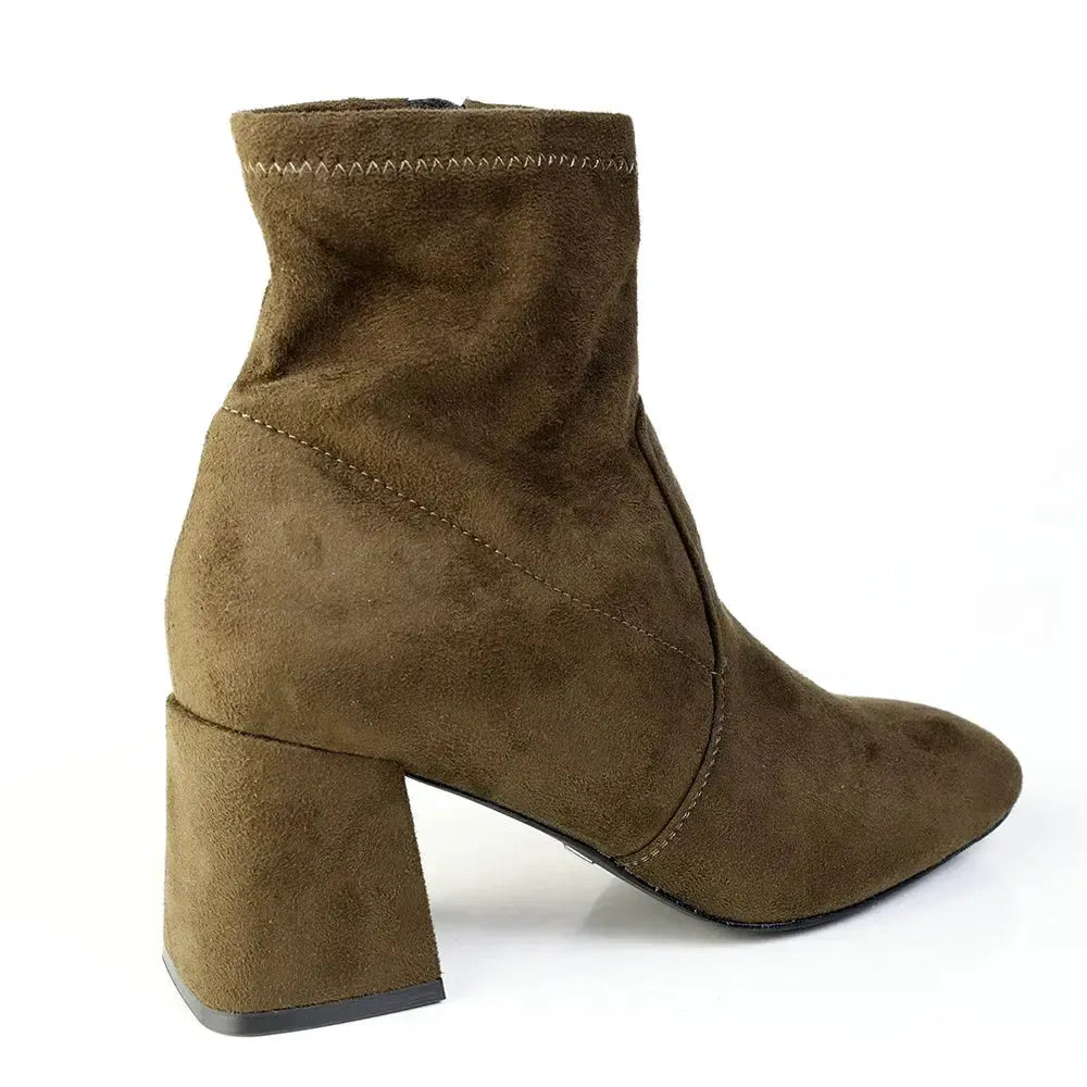 Madison Owen Basic Ankle Boot - Olive