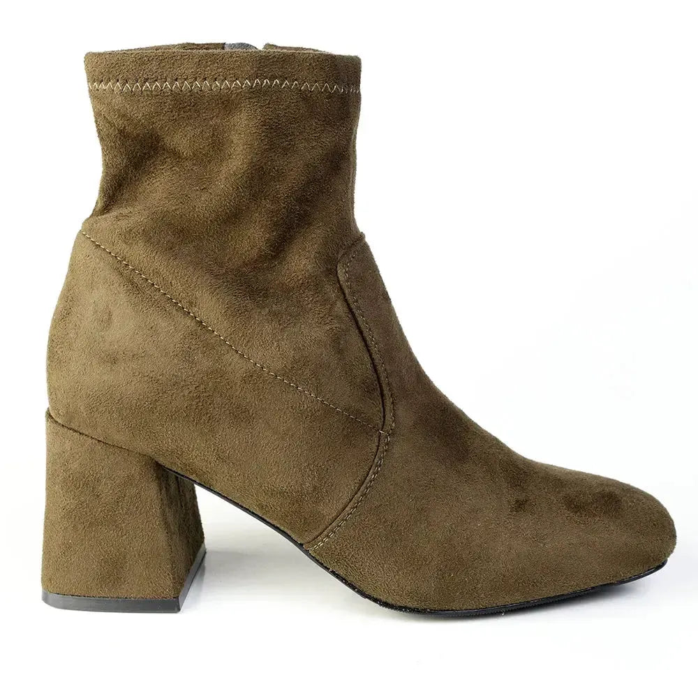 Madison Owen Basic Ankle Boot - Olive