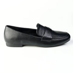 Madison Ozma Loafer With Saddle - Black