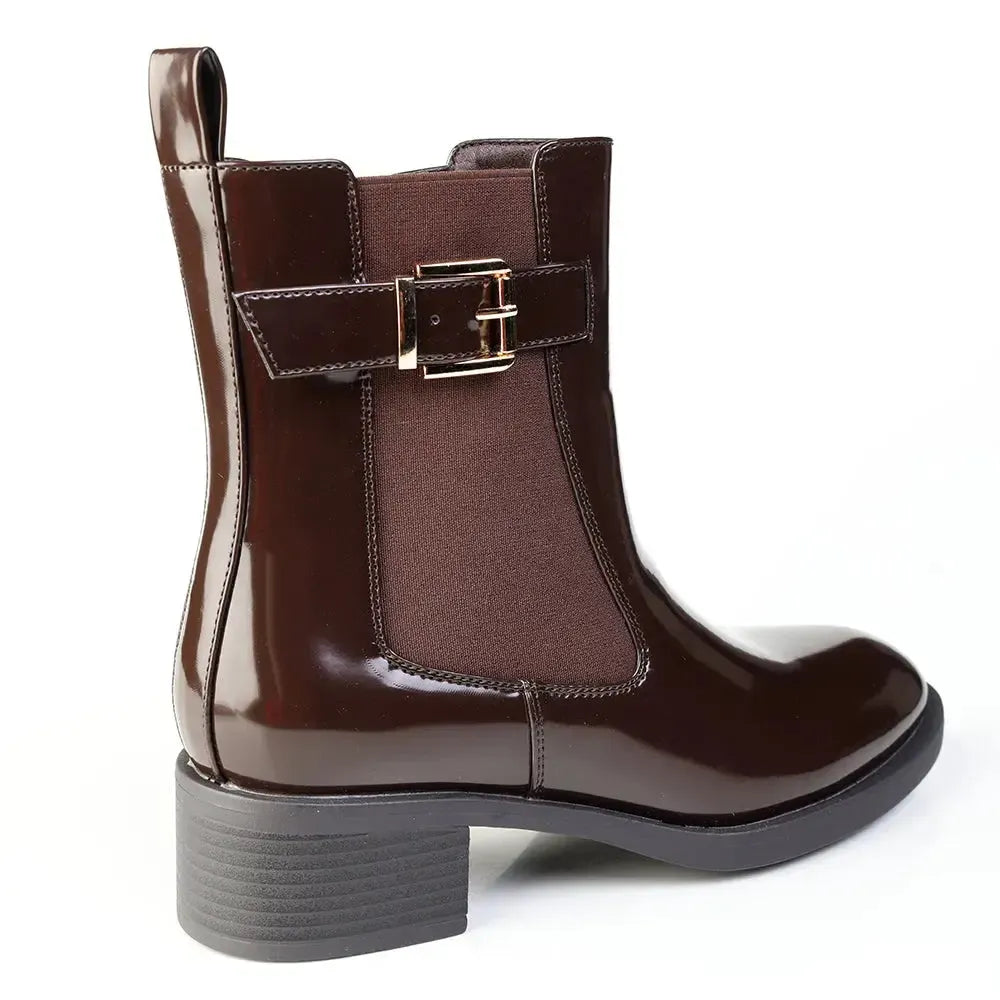 Madison Ozzy Ankle Boot - Dark Brown