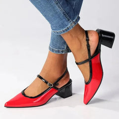 Madison Pally Fashion Court Heel - Red / Black
