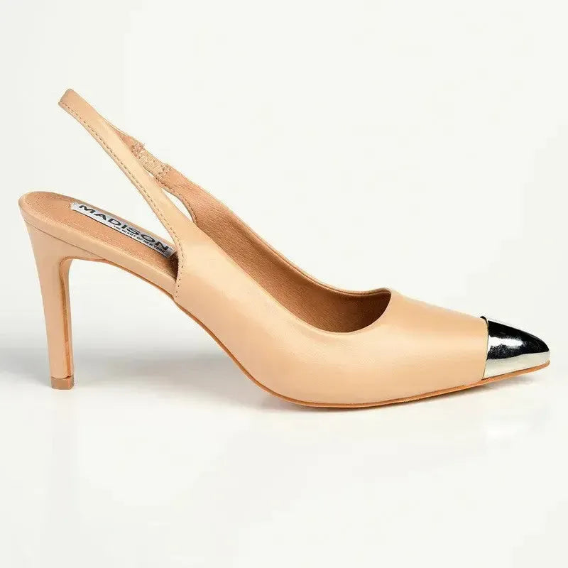 Madison Paola Heel - Nude/Silver