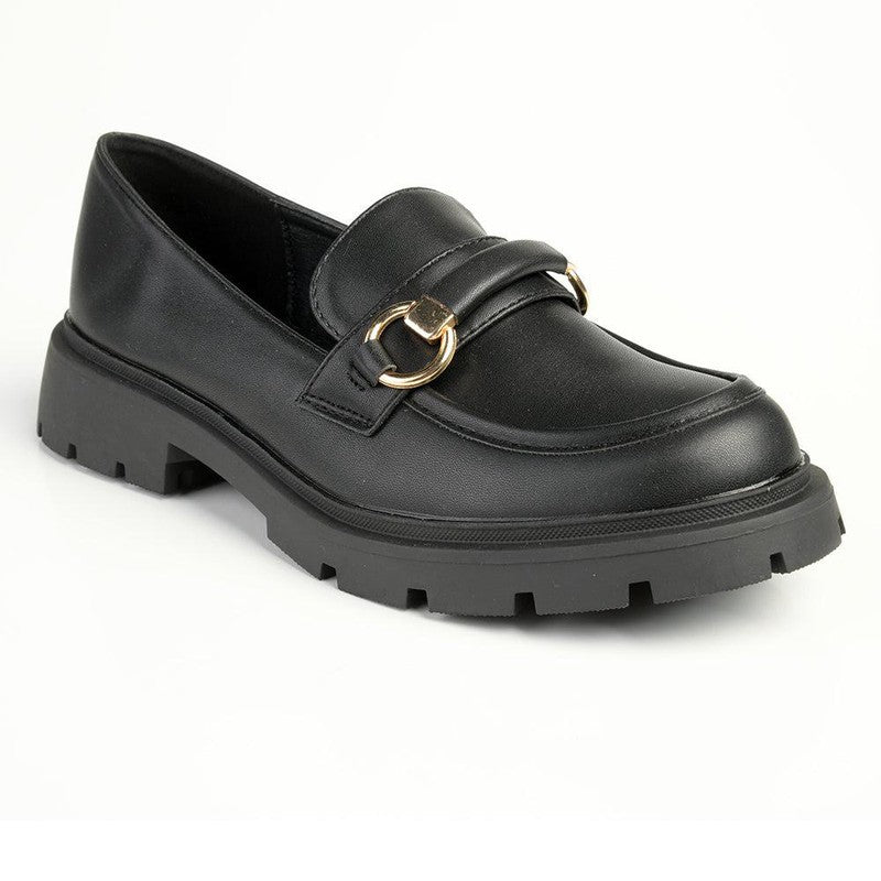 Madison Paris Ladies Slip On Loafers - Black-Madison Heart of New York-Buy shoes online