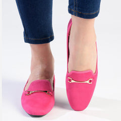 Madison Pearl - Metal Trim Pump - Fuschia