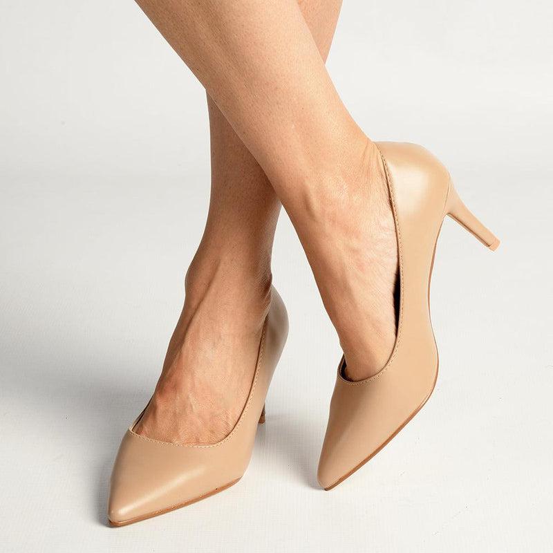 Madison Penny 5 Court Heels Nude