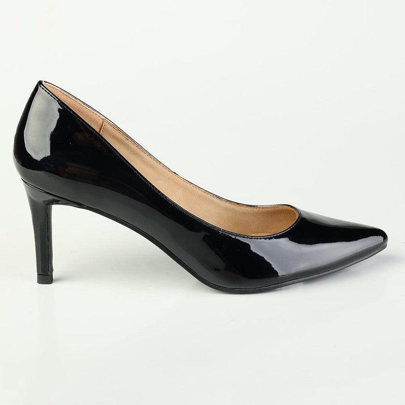 Madison Penny Patent Court Heels - Black-Madison Heart of New York-Buy shoes online