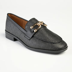 Madison Phoenix - Metal Trim Loafer - Black