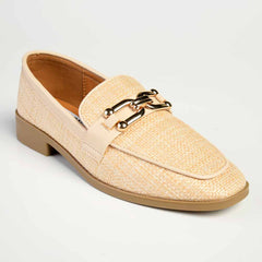 Madison Phoenix - Metal Trim Loafer - Natural