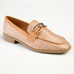 Madison Phoenix - Metal Trim Loafer - Tan