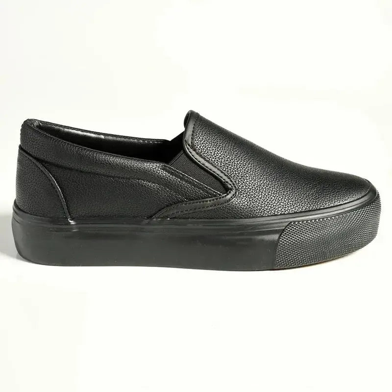 Madison Platform Sneaker - Black Mono