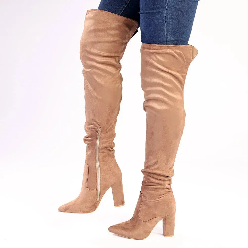 Madison Portia Boot - Taupe – Madison Heart of New York