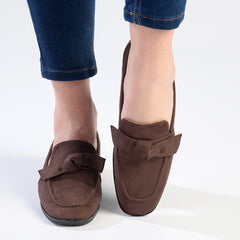 Madison Priya - Knotted Loafer - Chocolate