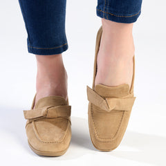 Madison Priya - Knotted Loafer - Taupe