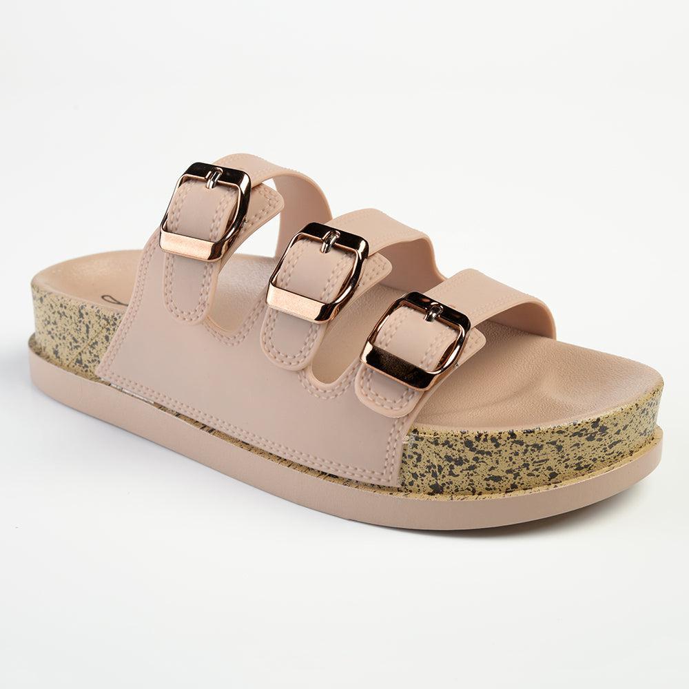 Madison Pro 3 Thong Slip On Sandal - Nude-Madison Heart of New York-Buy shoes online
