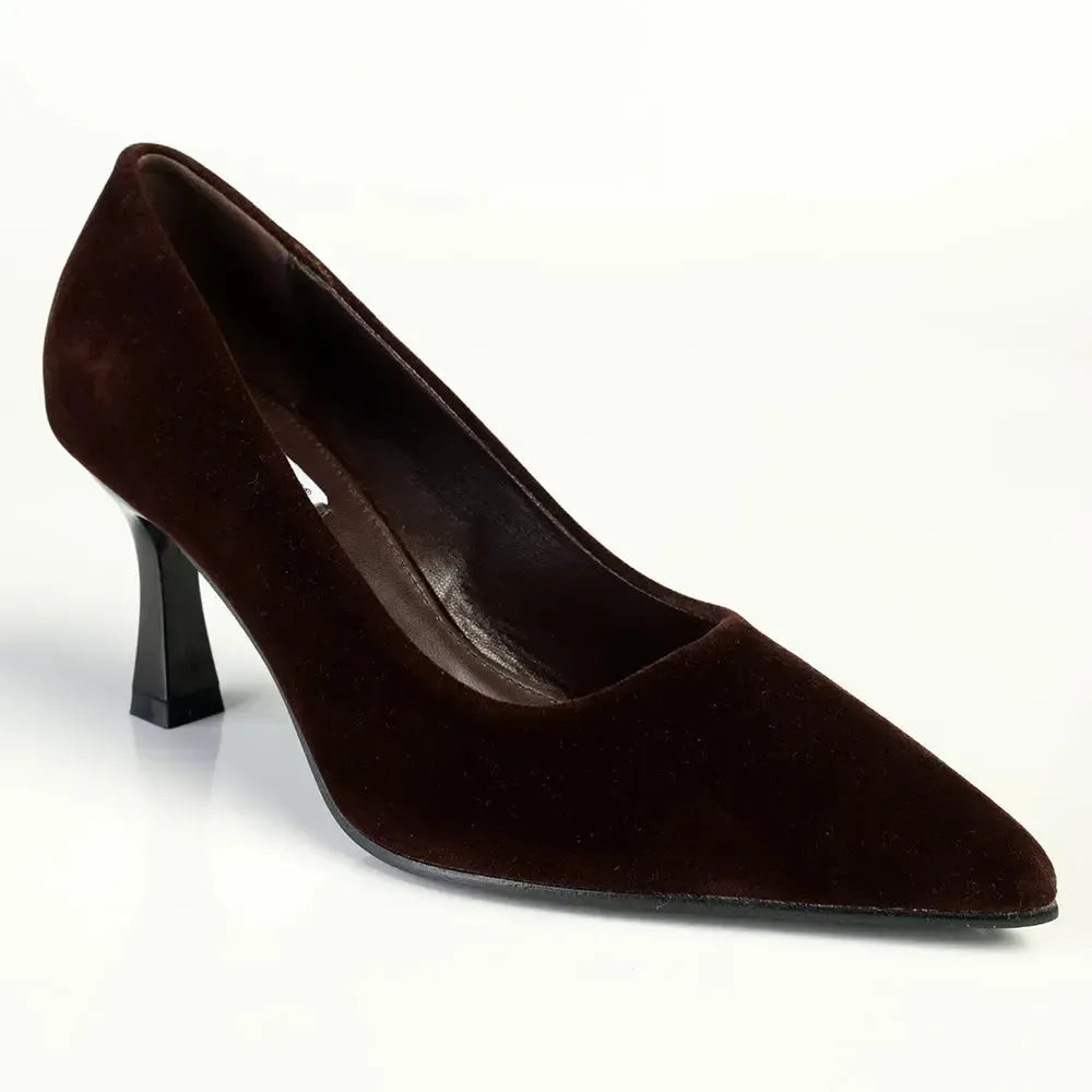 Madison Quitley HourGlass Court Heel - Chocolate
