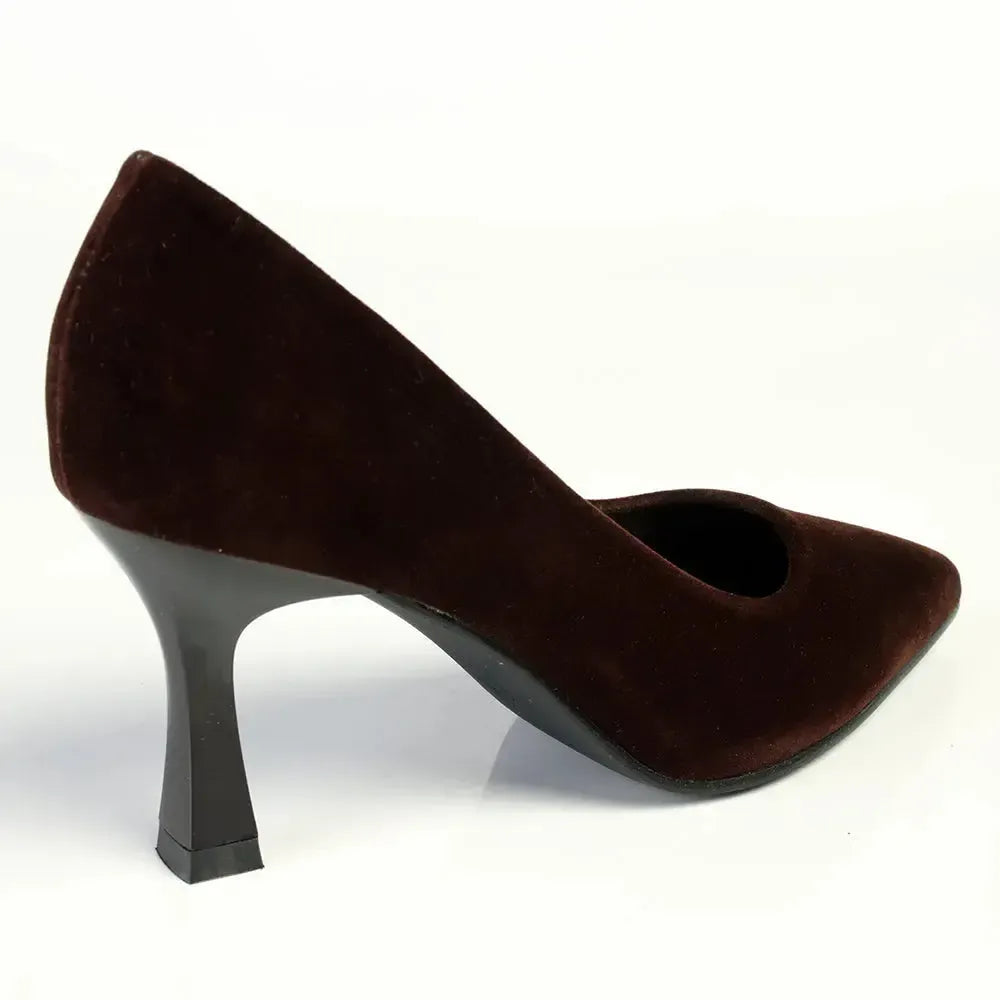 Madison Quitley HourGlass Court Heel - Chocolate