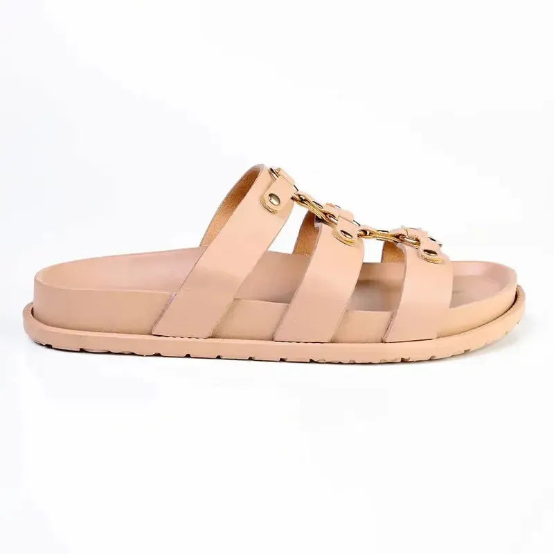 Madison Ring Sandal - Tan Mono
