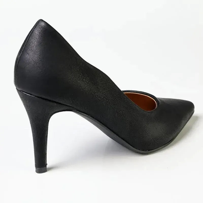 Madison Scalloped Penny Court - Black