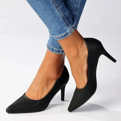Madison Scalloped Penny Court - Black
