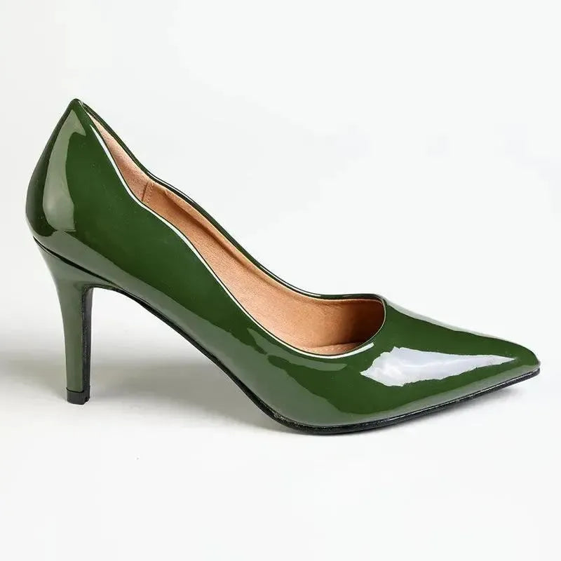 Madison Scalloped Penny Court - Olive