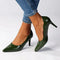Madison Scalloped Penny Court - Olive