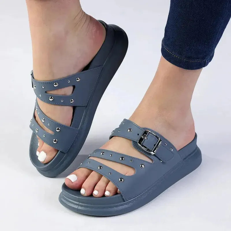 Madison Studded Sandal - Blue