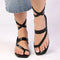 Madison Toe Loop Sandal -Black