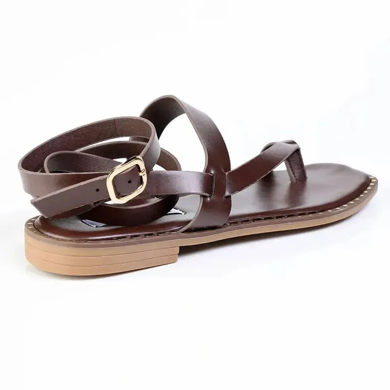 Madison Toe Loop Sandal - Brown