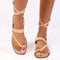 Madison Toe Loop Sandal - Nude