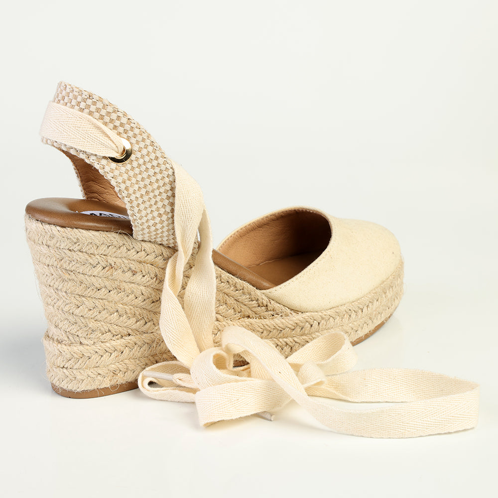 Madison Leena Wedge - Natural Nude