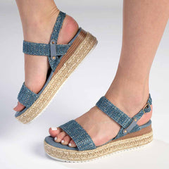 Madison Livia Espadrille Sandal - Denim Blue