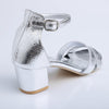 Alessio Alice Block Heel Sandal - Silver-Alessio-Buy shoes online