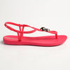 Ipanema Kai Button Trim Thong Sandals - Pink/Bronze-Ipanema-Buy shoes online