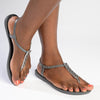 Ipanema Reba Glam Thong Sling Back Sandals - Grey-Ipanema-Buy shoes online