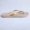 Ipanema Thong Sandals - Beige/Gold-Ipanema-Buy shoes online
