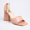 Madison Addison Ankle Chain Sandals - Nude-Madison Heart of New York-Buy shoes online