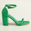 Madison Adriana Block Heel Sandals - Green-Madison Heart of New York-Buy shoes online