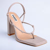 Madison Aleah Knotted Strappy Sandal - Taupe-Madison Heart of New York-Buy shoes online