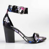 Madison Allan 2 Ankle Strap Sandal - Black Floral-Madison Heart of New York-Buy shoes online