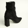 Madison Andi Rouched Block Heel Ankle Boot - Black-Madison Heart of New York-Buy shoes online